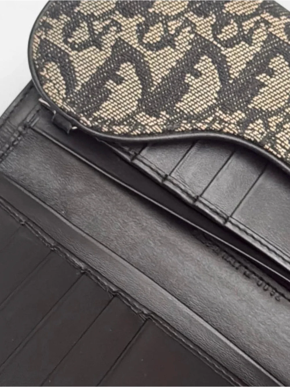 Christian Dior Vintage Trotter Saddle Wallet